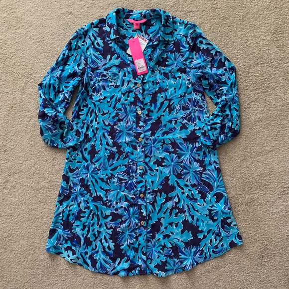 Lilly Pulitzer Natalie coverup swim in too deep